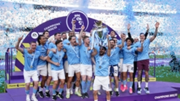 Manchester City have won the Premier League title for a third season in a row (Martin Rickett/PA)