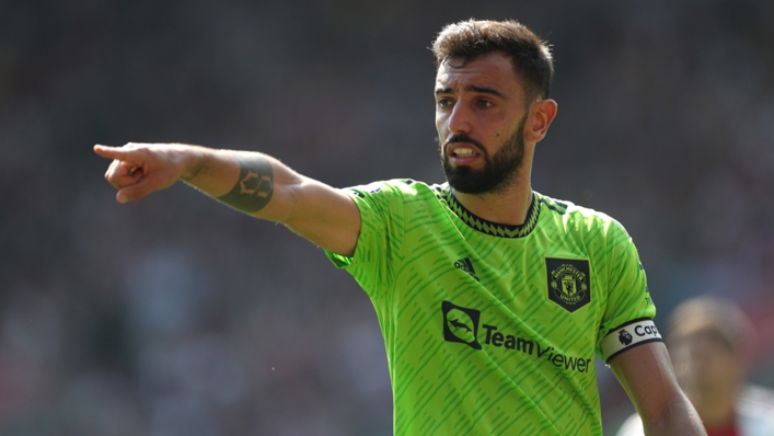 Bruno Fernandes captained Manchester United to their second win of the season on Saturday