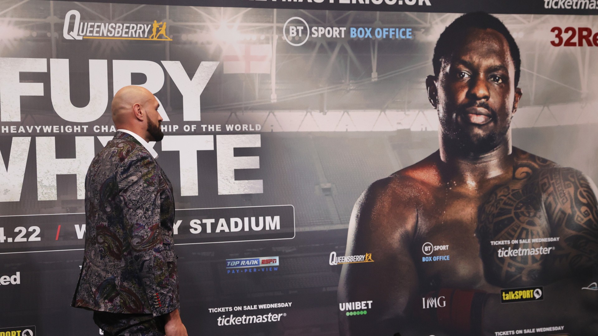 'I will not fail' – Bullish Fury faces off against Whyte poster after news conference no-show