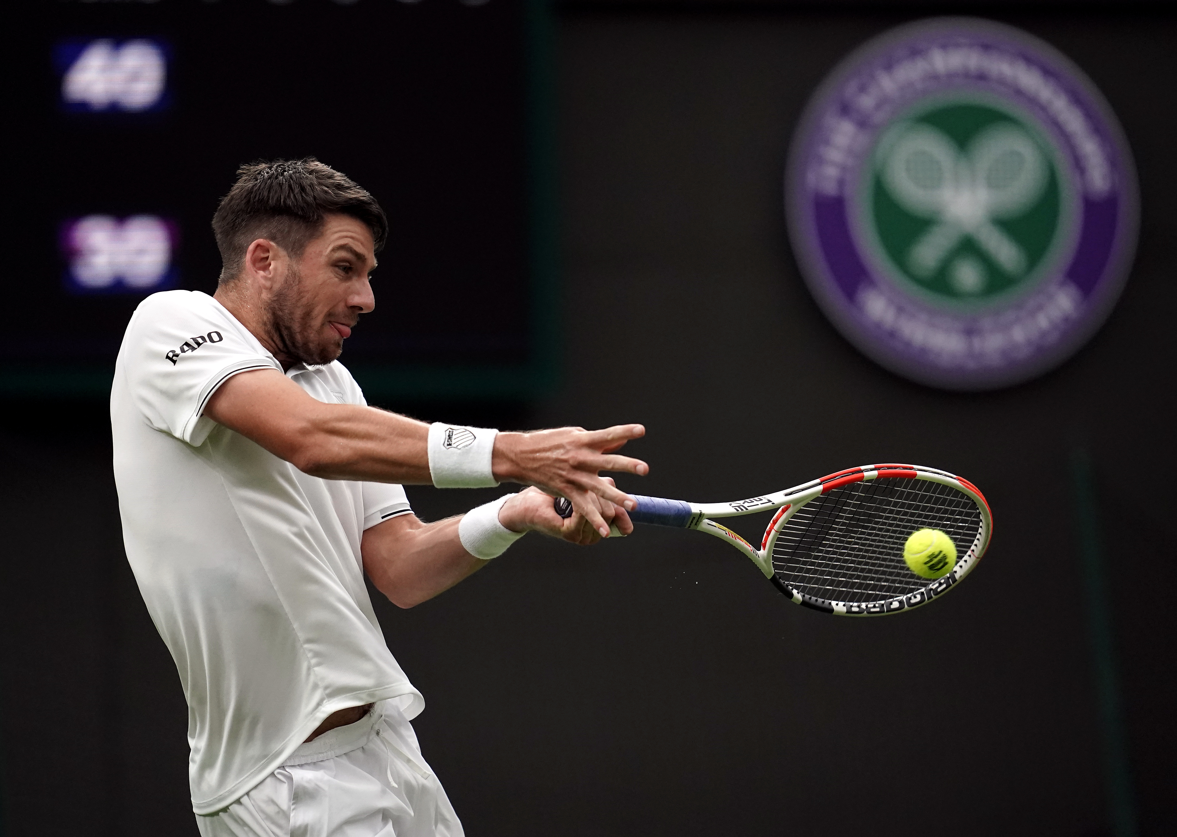 Cameron Norrie on his way to victory