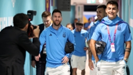 Lionel Messi arrives for his 1,000th career match