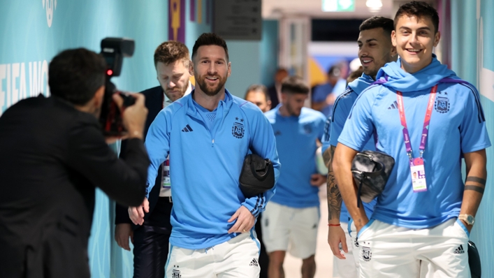 Lionel Messi arrives for his 1,000th career match