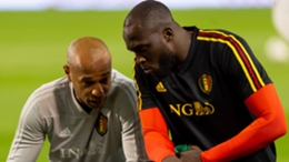 Thierry Henry (L) and Romelu Lukaku (R) have worked closely together with Belgium