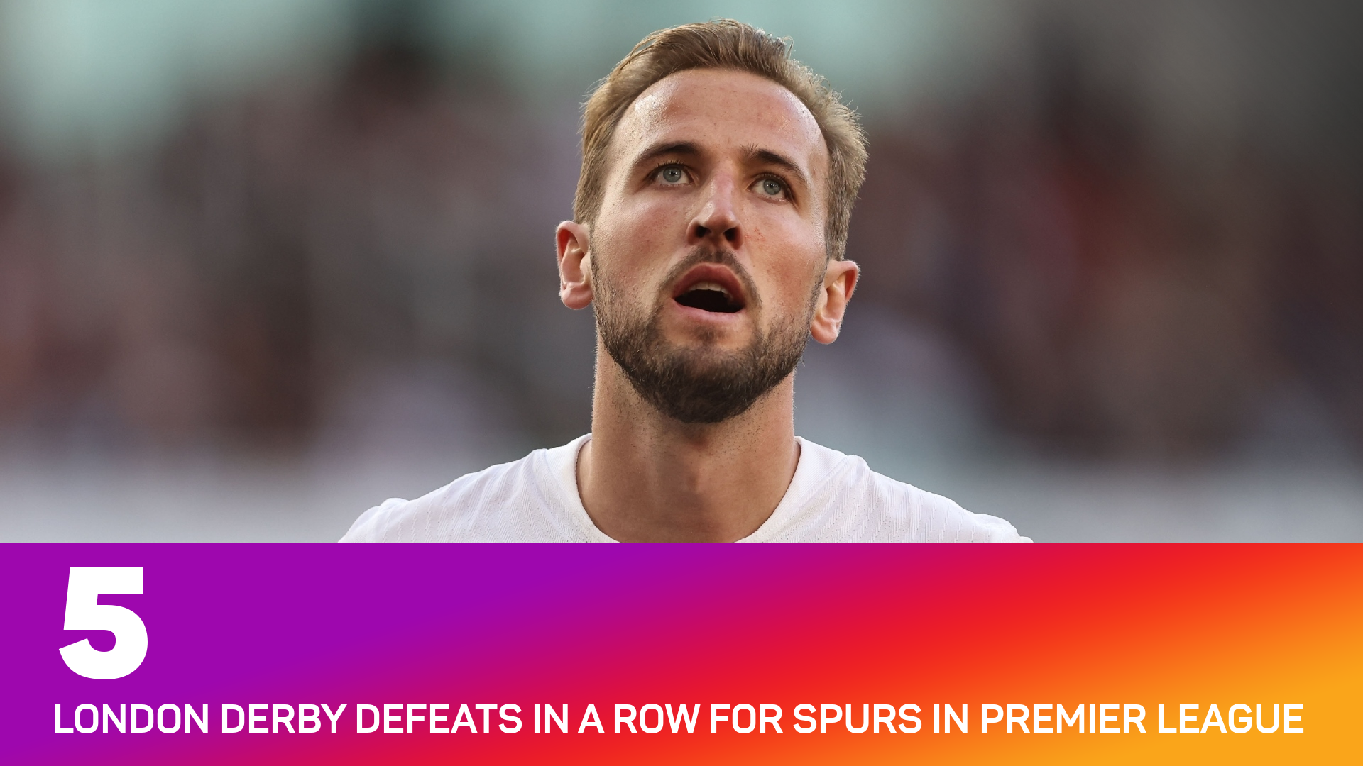 Tottenham have lost five Premier League London derbies in a row