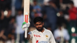 Babar Azam scored his eighth Test century on day three in Rawalpindi