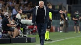 Jose Mourinho cut a frustrated figure as Roma suffered their first defeat of the campaign