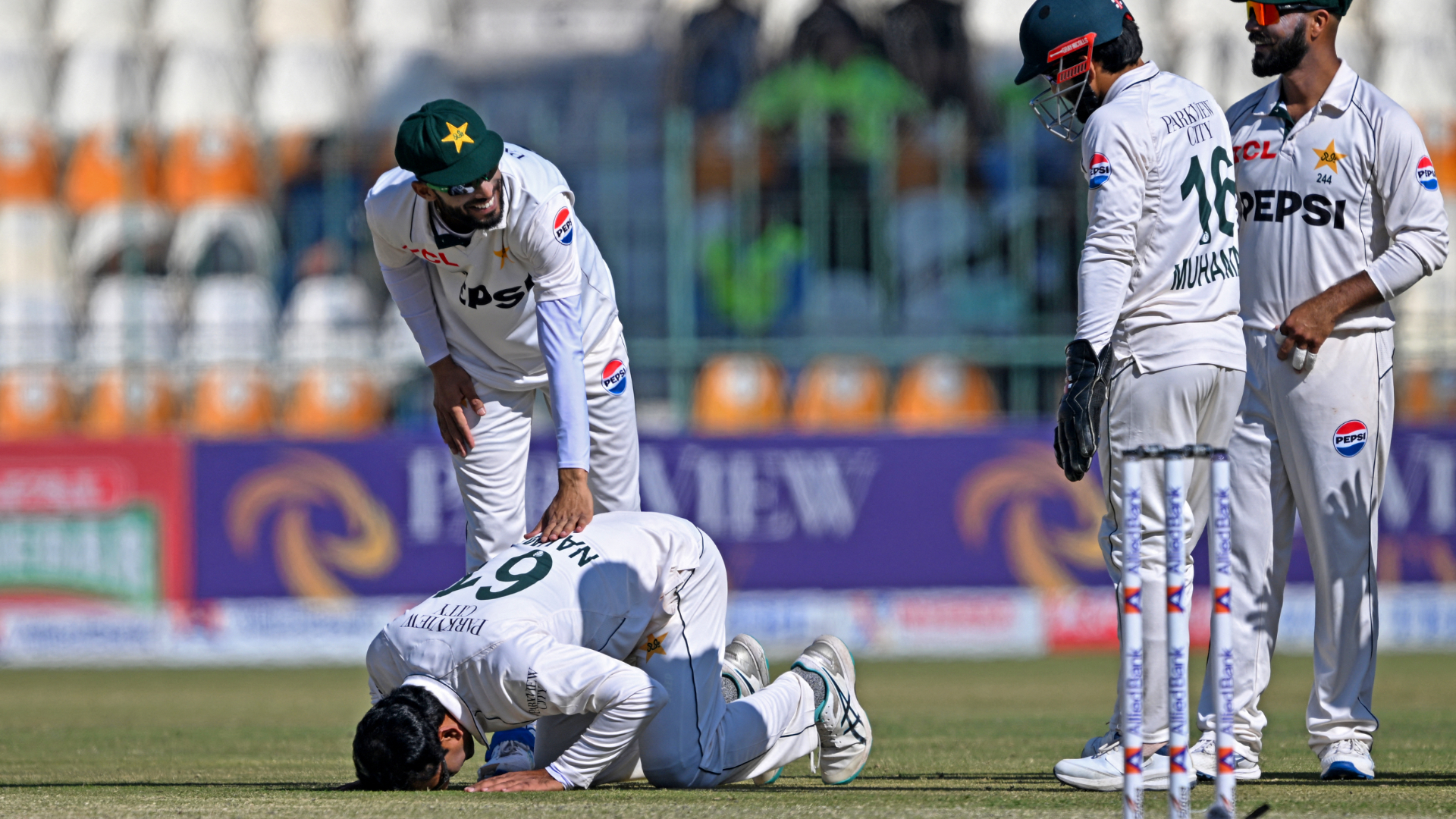 Pakistan fail to capitalise after Noman's historic hat-trick in Multan