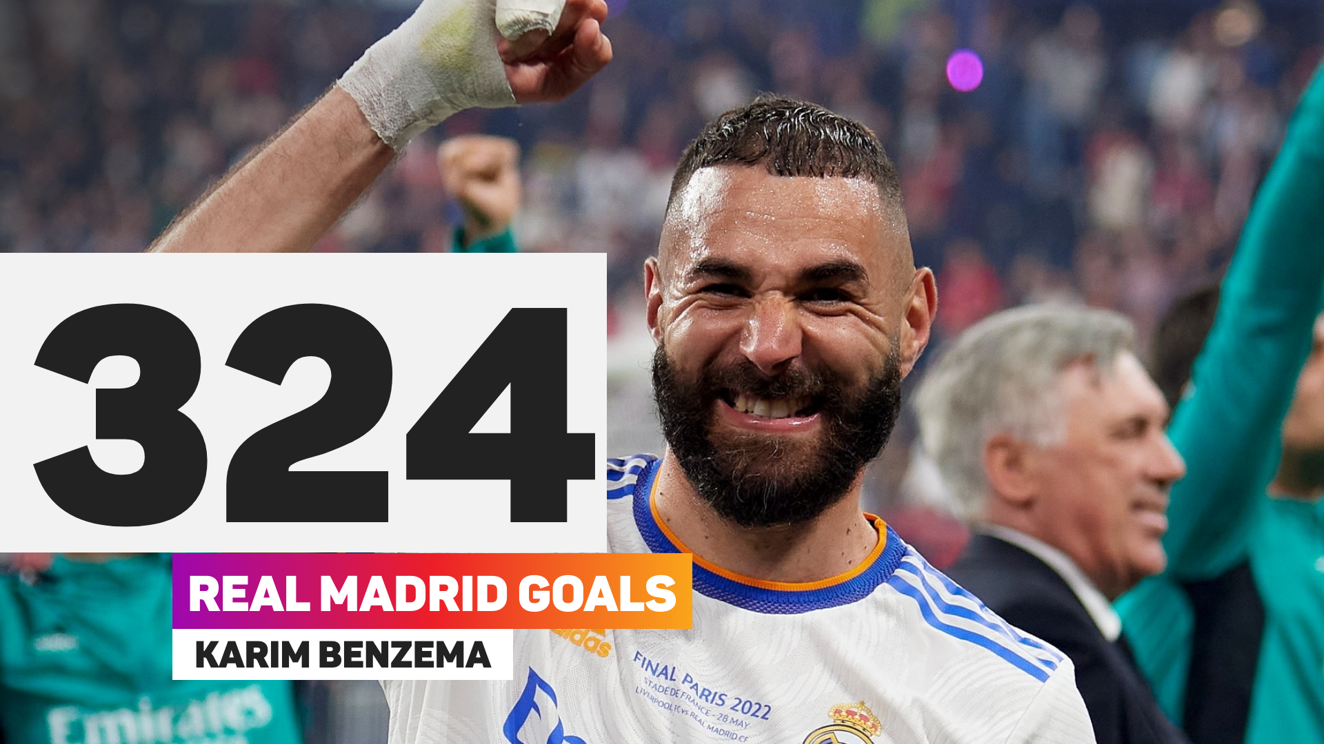 Karim Benzema is outright second in Real Madrid's scoring record books