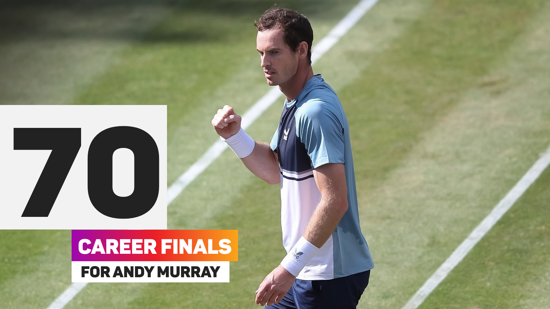 Andy Murray is into his 70th career final