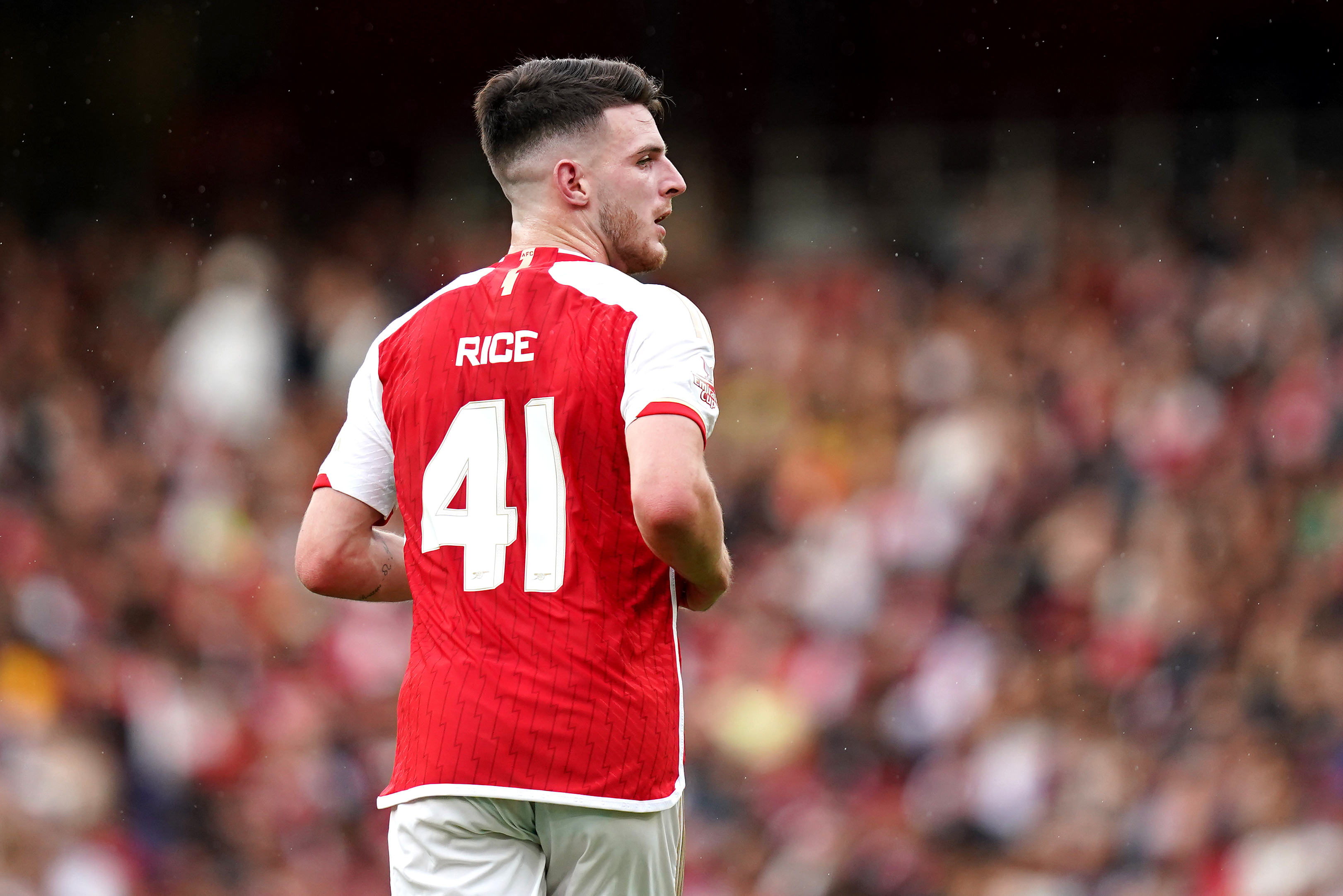 Declan Rice moved to Arsenal from West Ham in a £105m deal