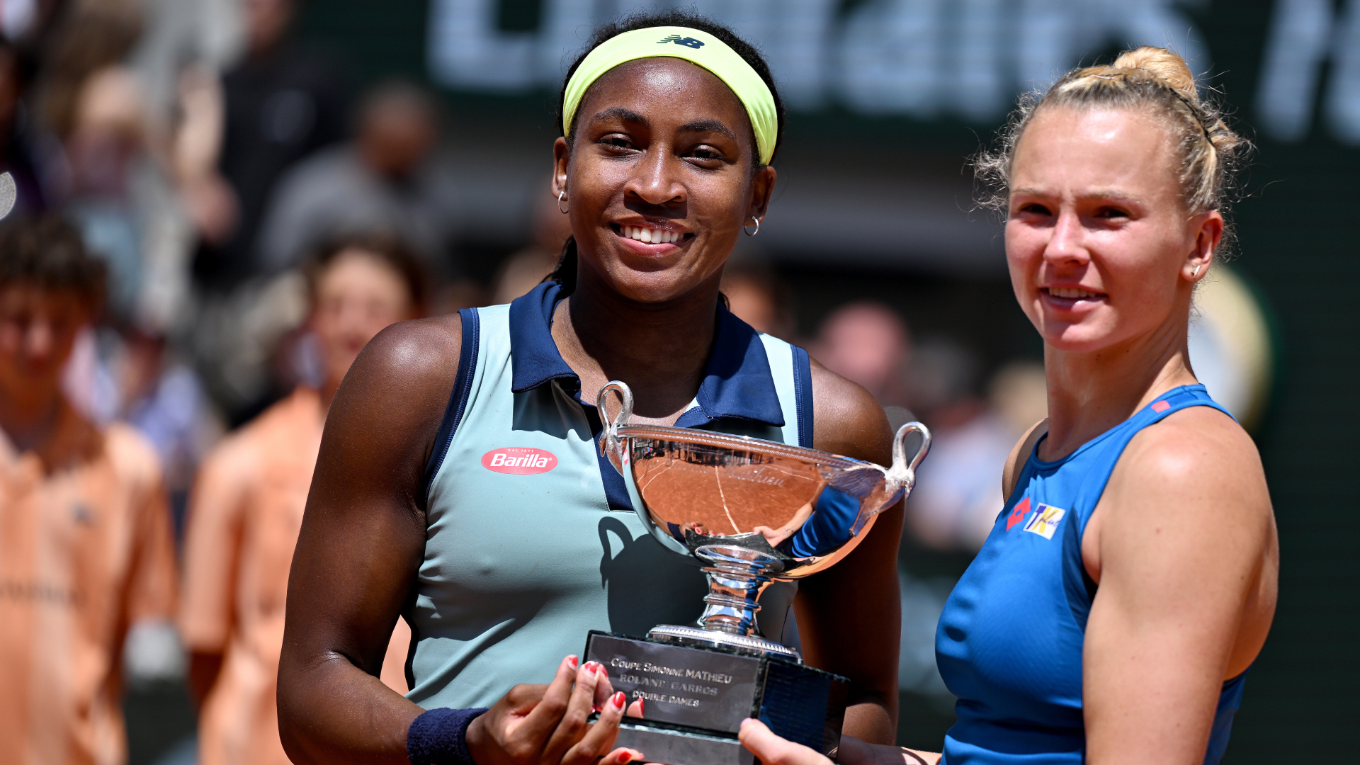 'Third time's a charm' for Gauff as Siniakova partnership brings French Open doubles glory