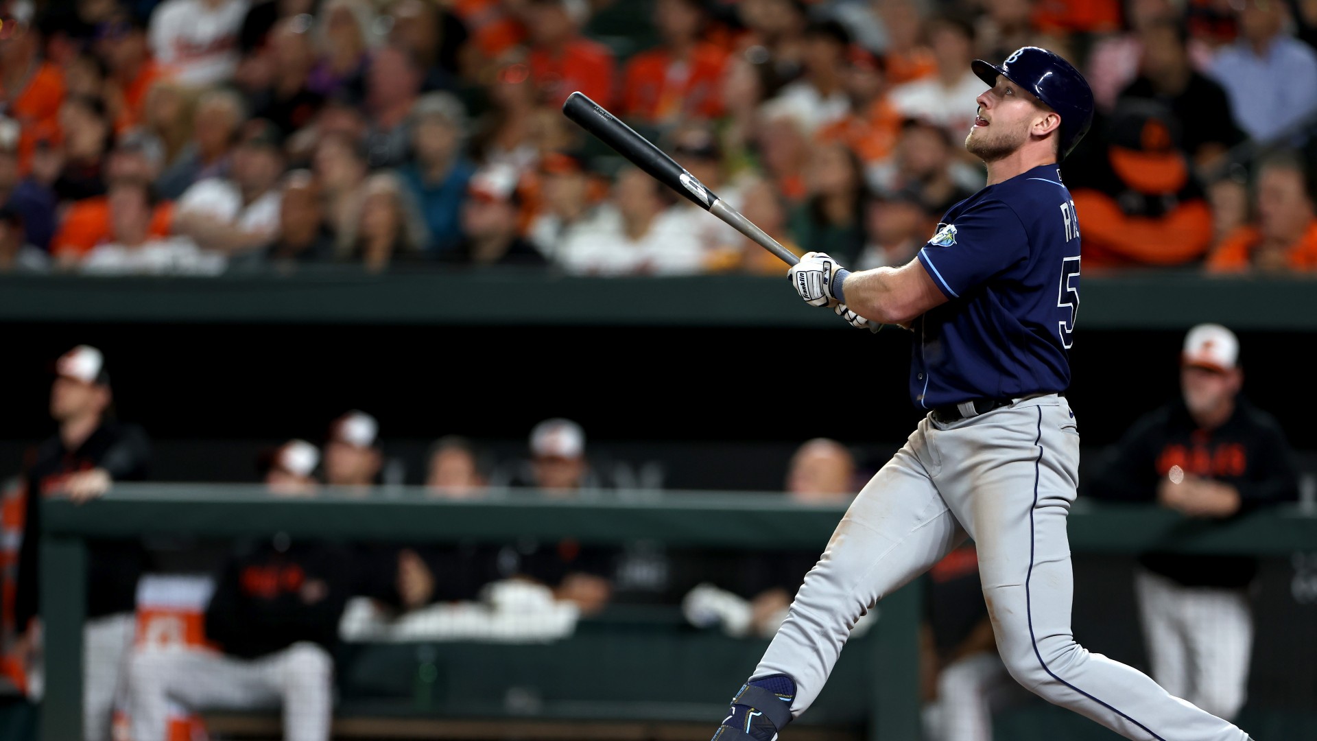 MLB: Raley's homer snaps tie as Rays edge Orioles to close AL East gap to one game
