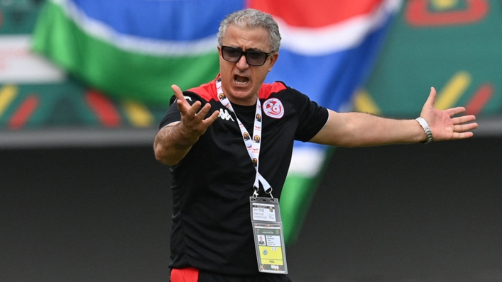 Tunisia head coach Mondher Kebaier