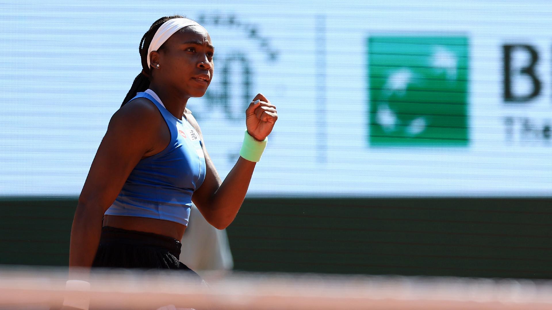 Coco Gauff claimed victory over Anna Karolina Schmiedlova (Aurelien Morissard/AP)