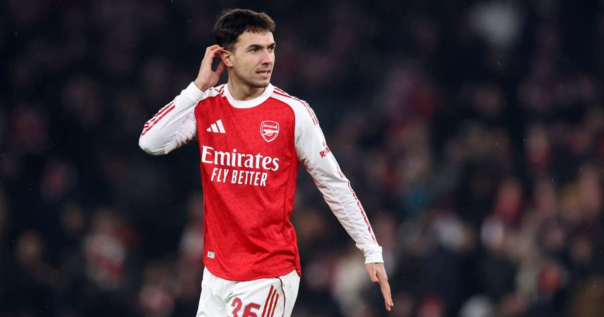 Martin Zubimendi in action for Arsenal