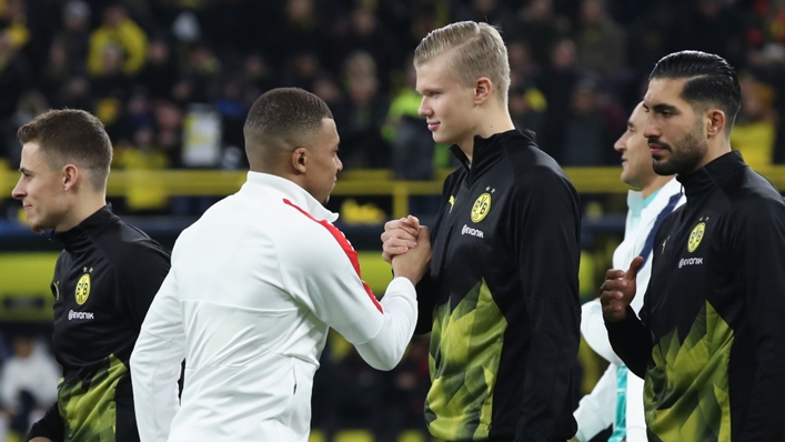 Erling Haaland and Kylian Mbappe met in 2020