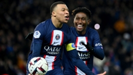 Kylian Mbappe scored his record-breaking goal on Saturday
