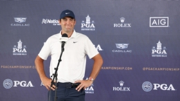 Scottie Scheffler speaks to media before the PGA Championship