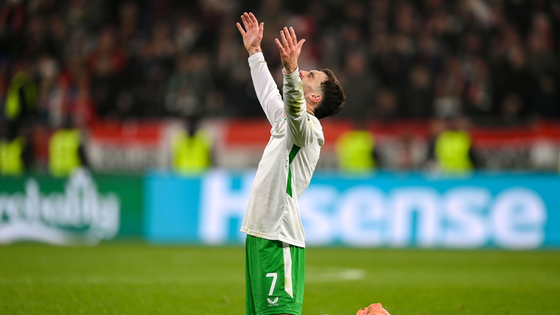Collins thrilled to see Parrott ‘shining’ for Ireland in World Cup qualifying