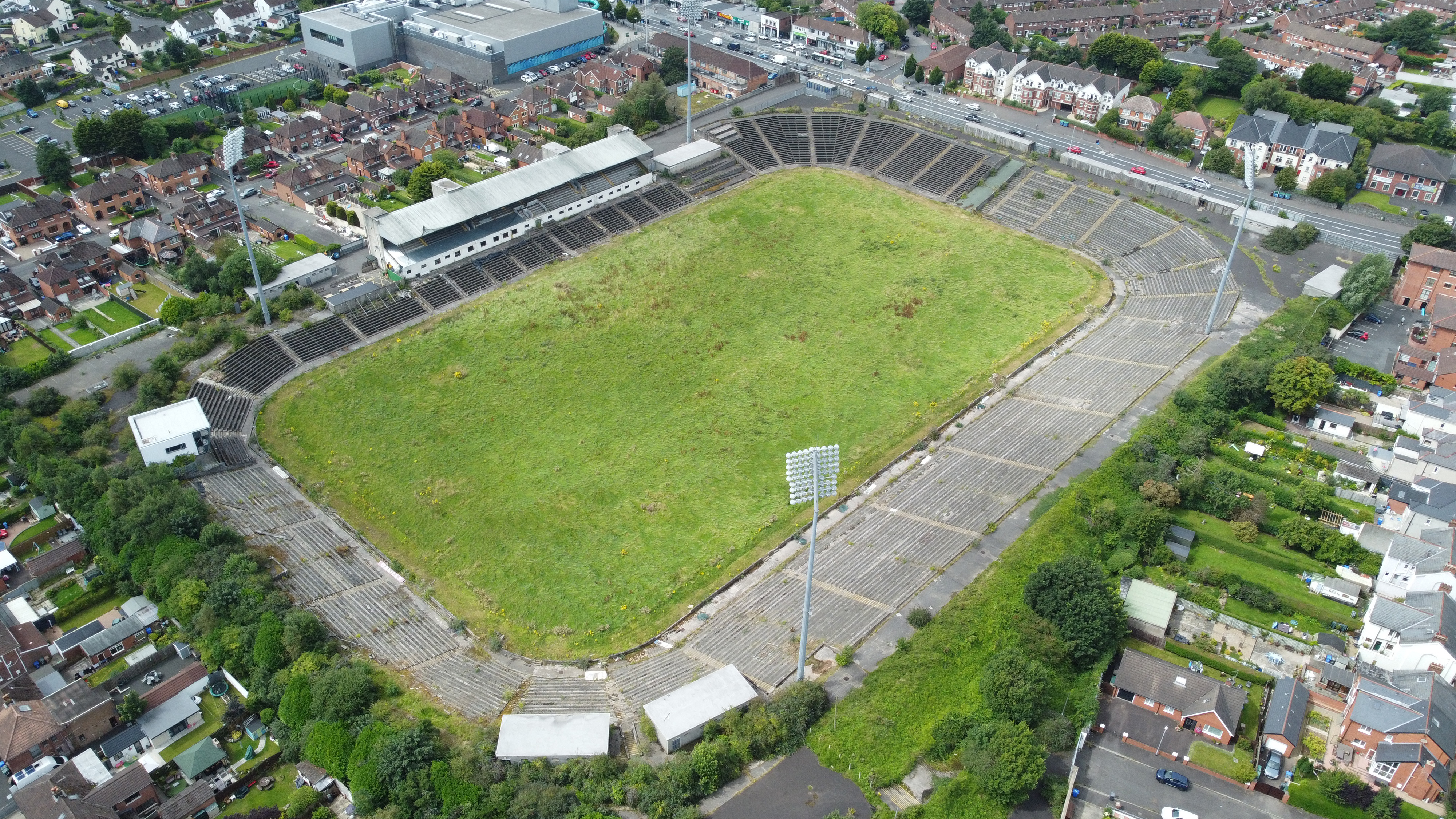 The Casement Park site photographed in August of this year