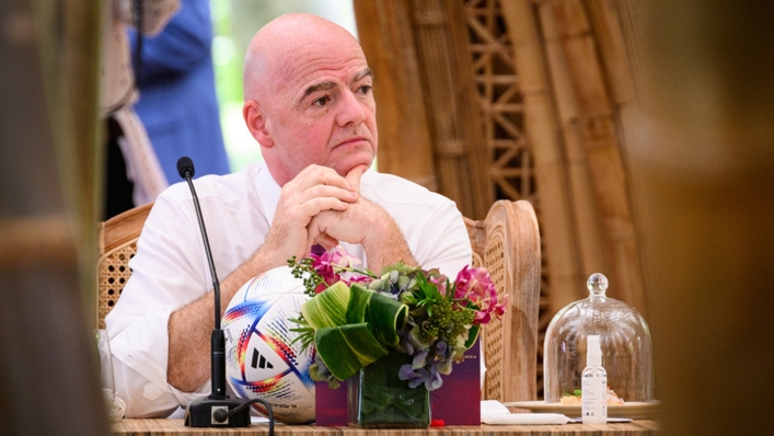 Gianni Infantino was speaking at a Group of 20 summit in Bali, Indonesia