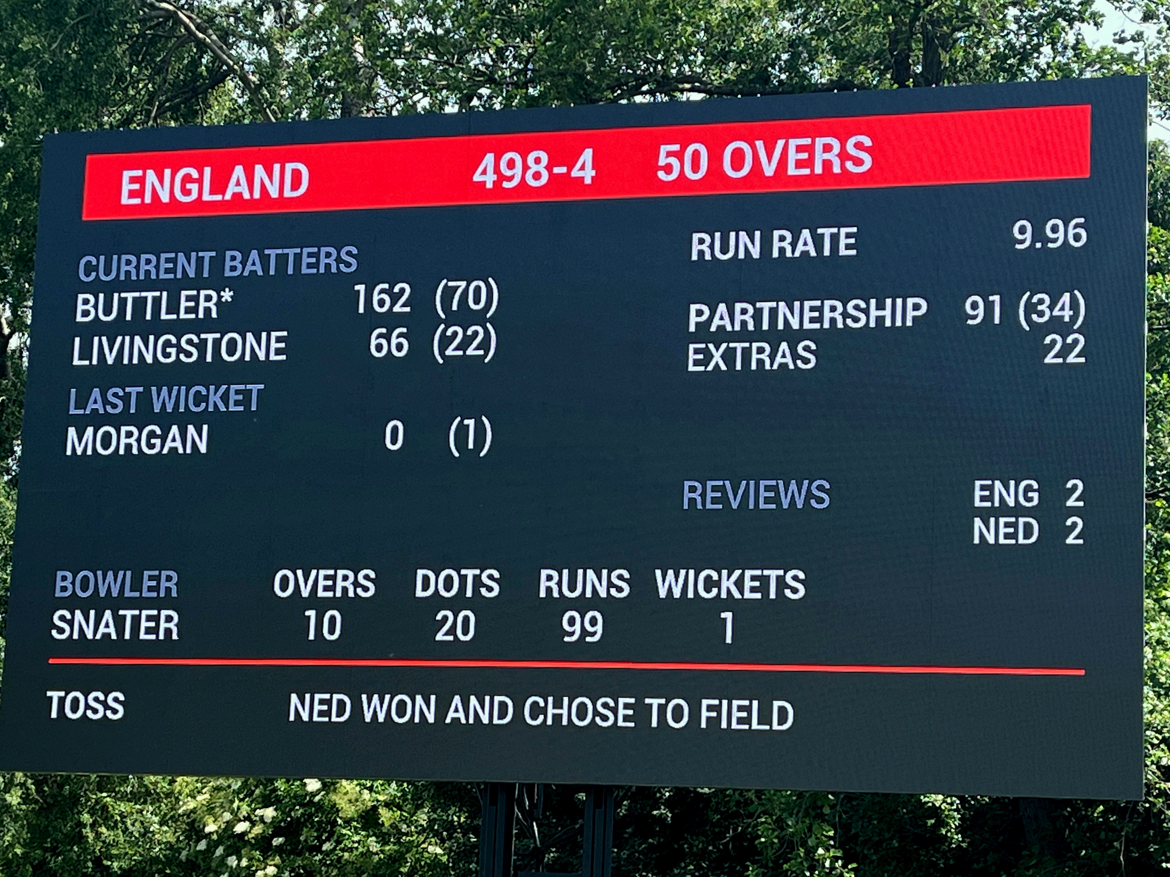 Netherlands v England – 1st One Day International – VRA Cricket Ground
