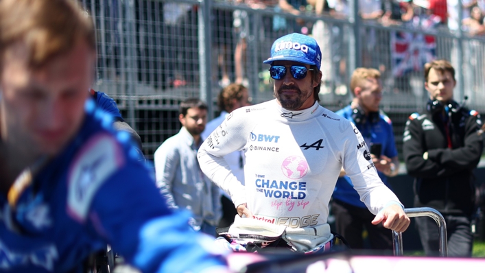Fernando Alonso faced difficulties with his car at the Canadian Grand Prix