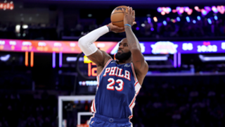 LeBron still finding his feet after making winning debut for Sixers