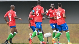 Gambia celebrate Barrow's equaliser