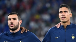 Theo Hernandez and Raphael Varane started for France against Denmark