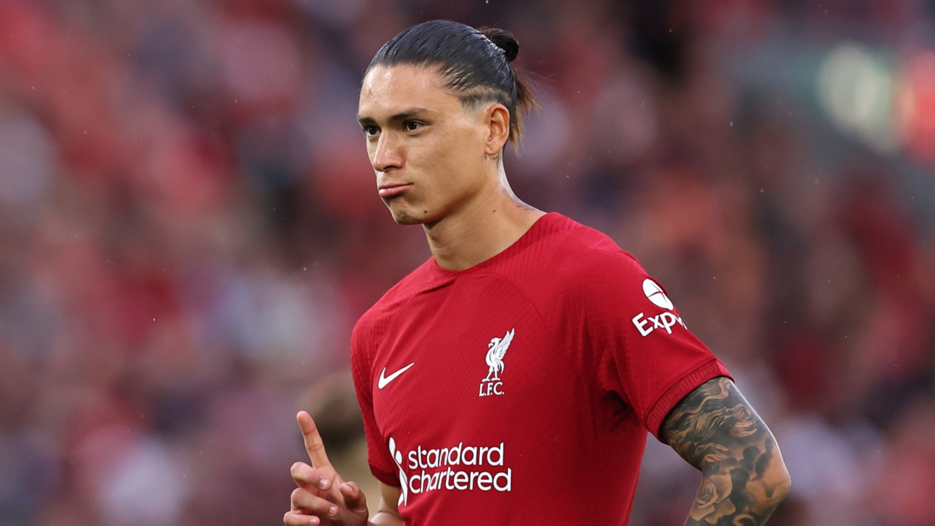 Darwin Nunez has missed Liverpool's last three games after headbutting Joachim Andersen