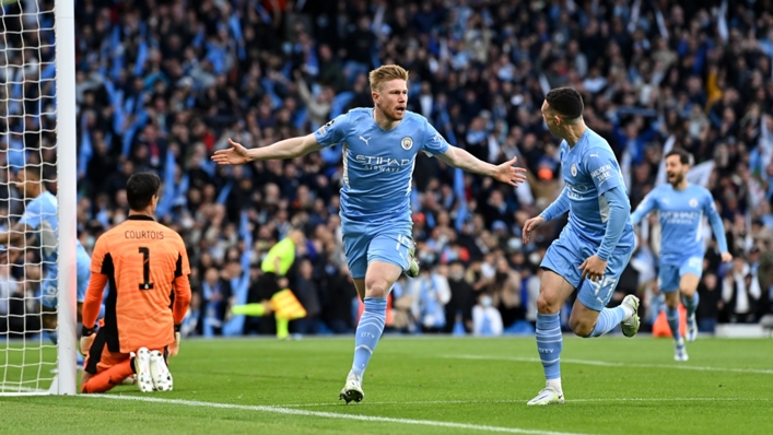 Kevin De Bruyne opened the scoring against Real Madrid in the Champions League semi-final first leg