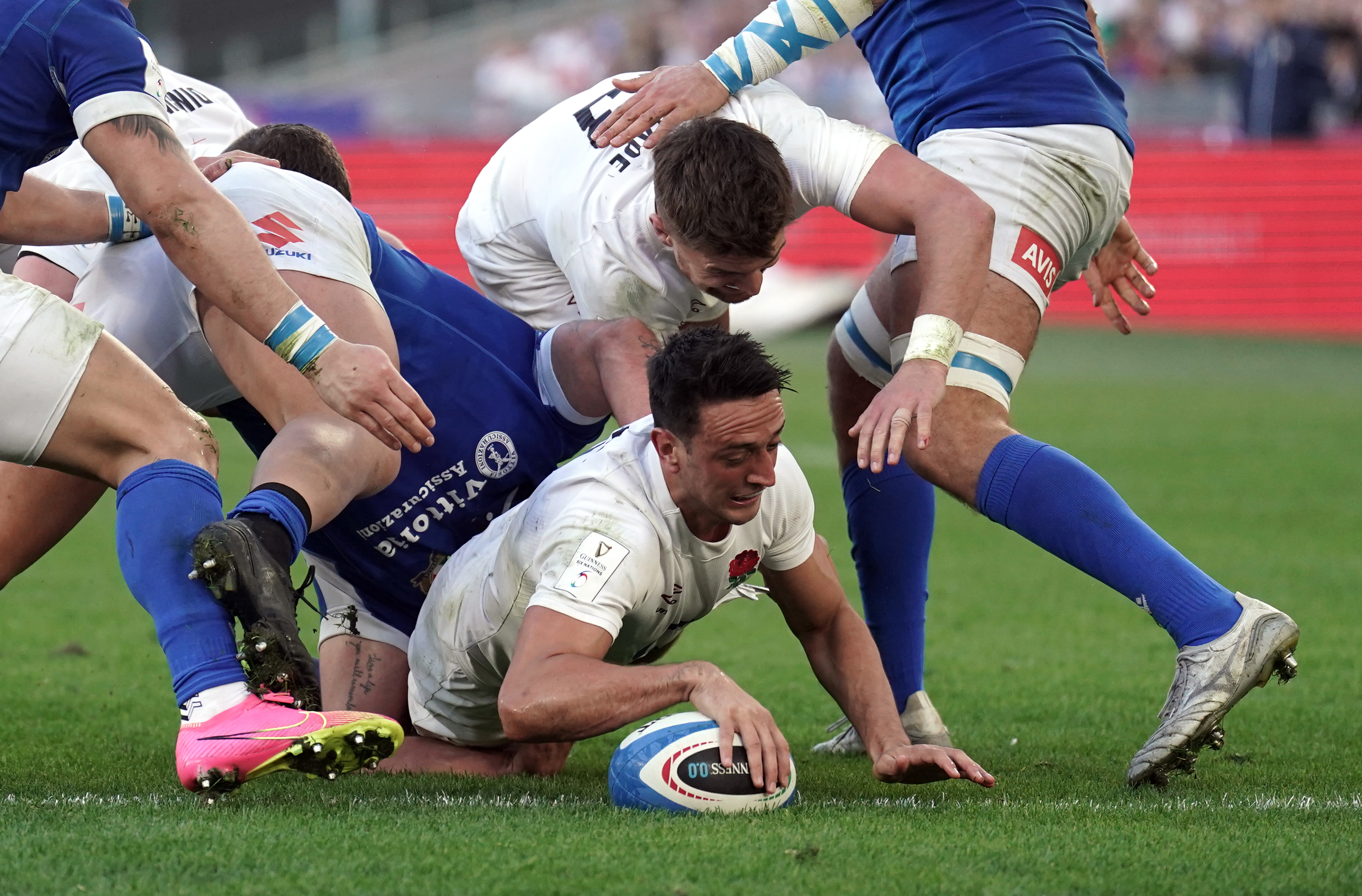 Scrum-half Alex Mitchell, pictured, started England wins over Italy and Wales before Danny Care deputised against Scotland