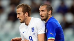 Harry Kane and Giorgio Chiellini first met on the England striker's second international appearance