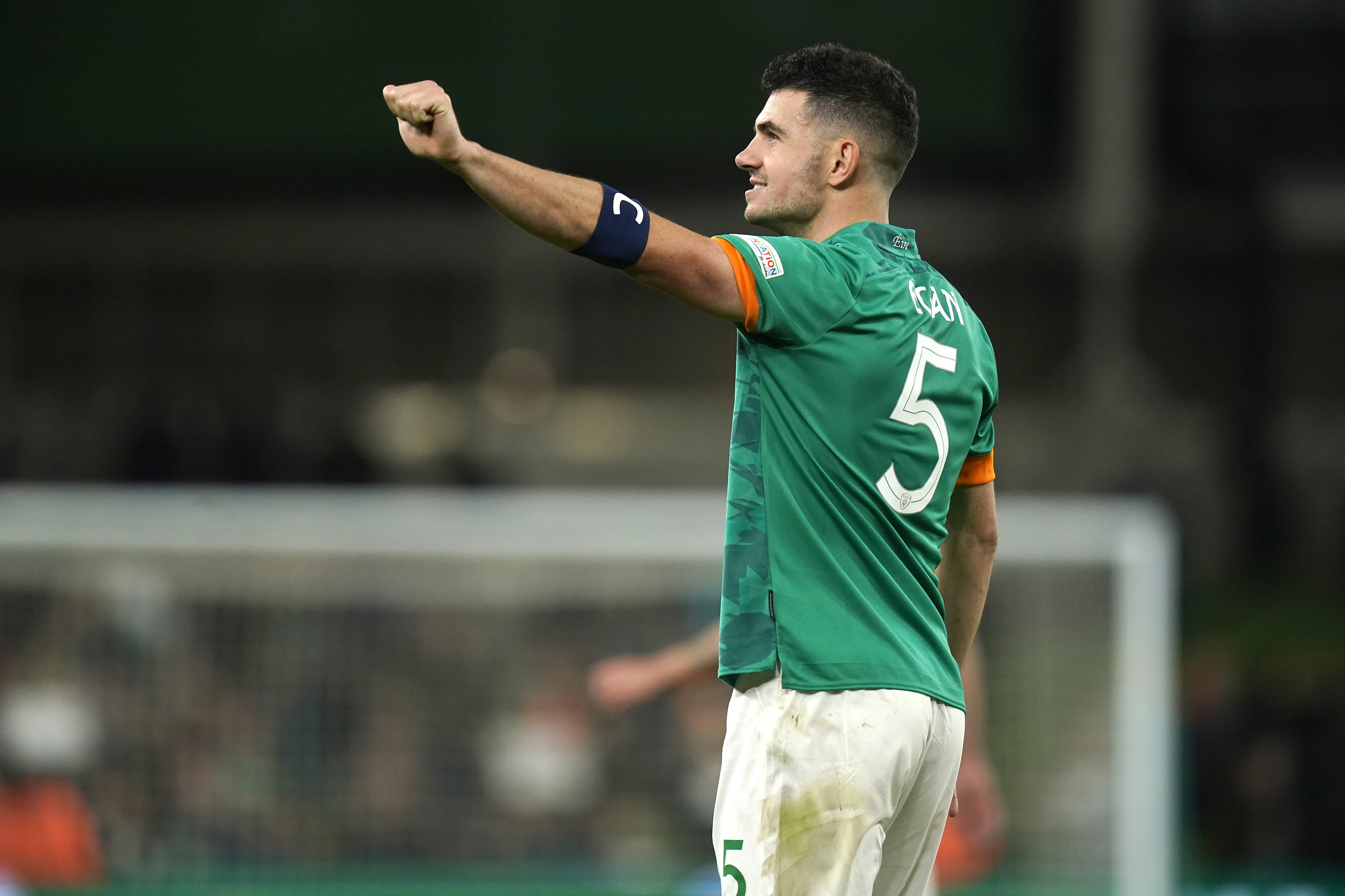 Republic of Ireland defender John Egan travelled to Paris with the rest of the squad