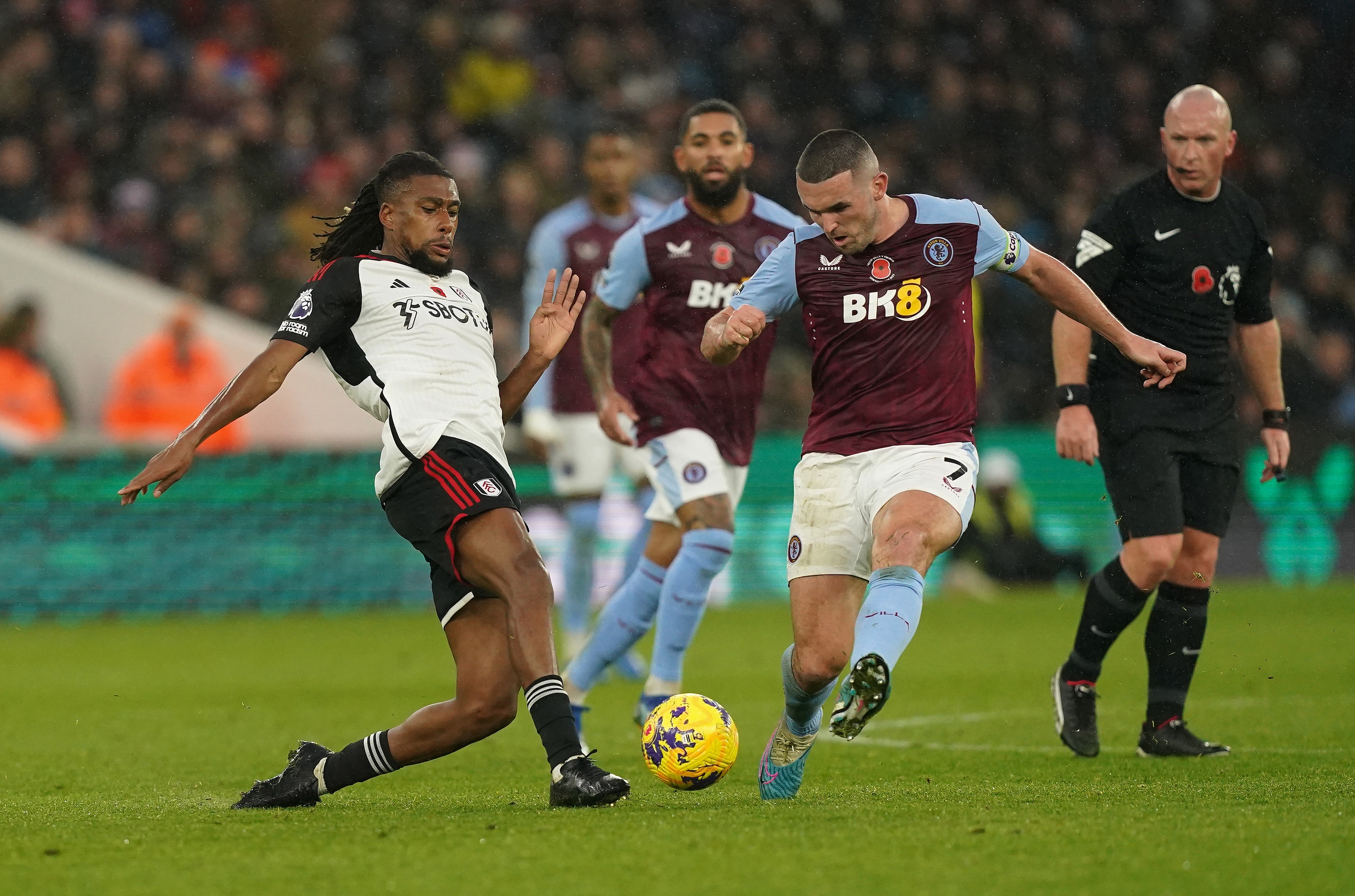 Iwobi (left) returned to action with Fulham just days after his return from the Ivory Coast