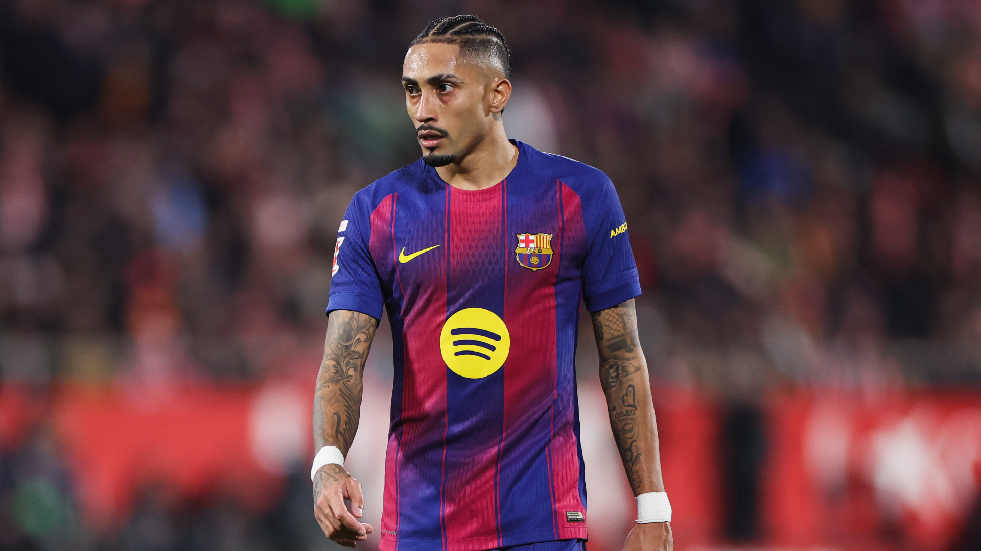 Raphinha to miss Champions League quarter-finals as Barca confirm hamstring blow