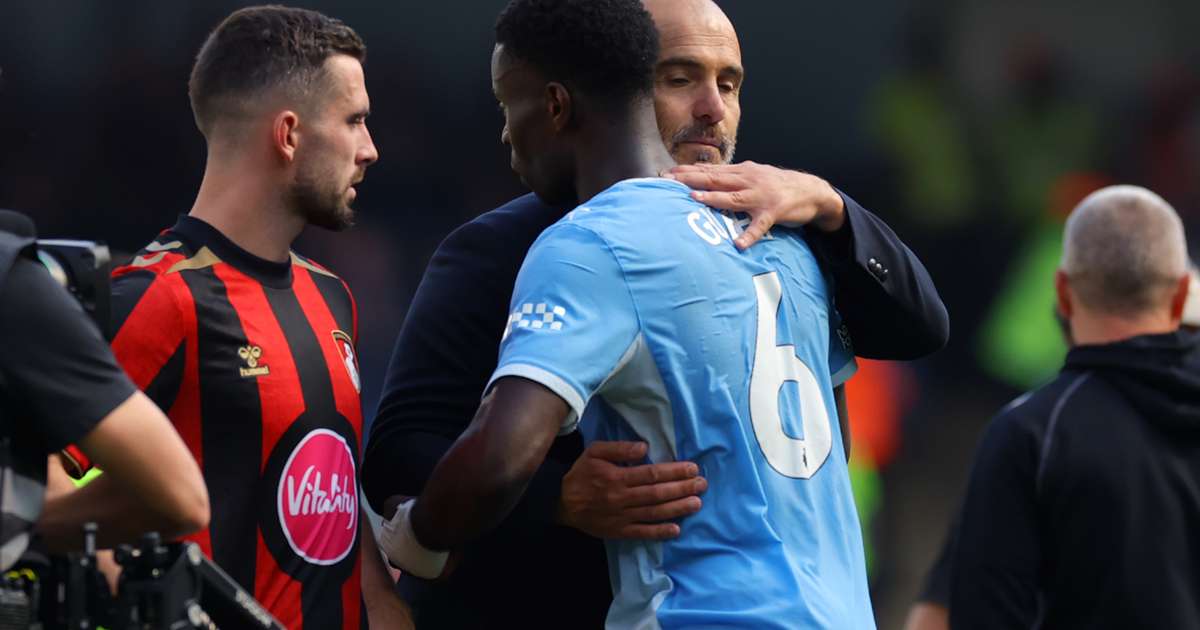 Enzo Maresca during Manchester City's victory over Bournemouth