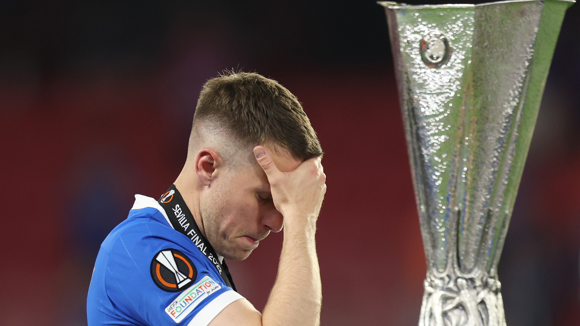 Rangers' Aaron Ramsey after the Europa League final