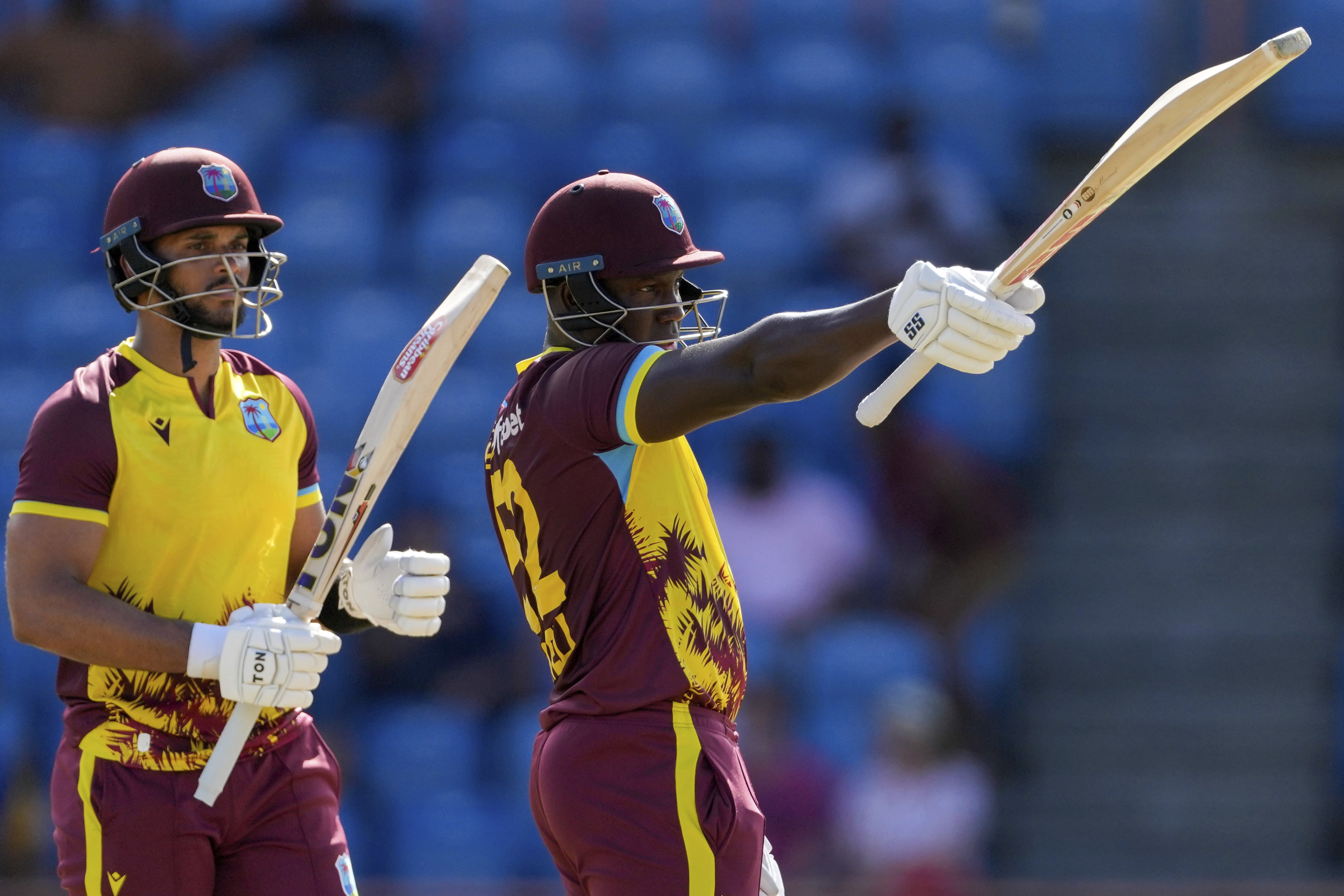 Rovman Powell starred for the West Indies (Ricardo Mazalan/AP)