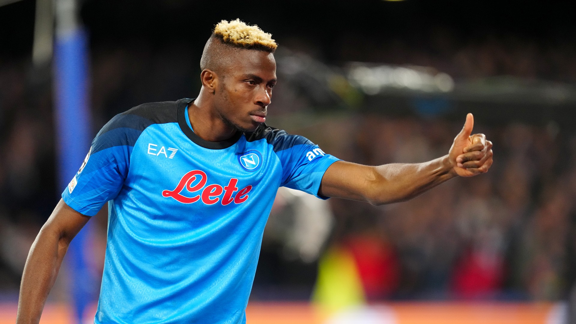 Victor Osimhen scored twice as Napoli swatted Eintracht Frankfurt aside on Wednesday