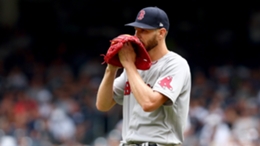 Injured Red Sox pitcher Chris Sale