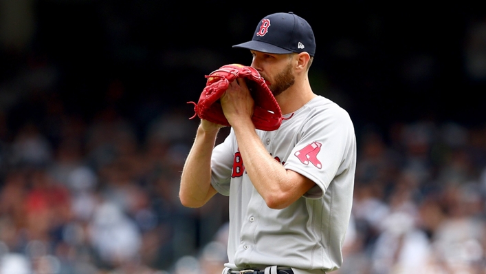 Injured Red Sox pitcher Chris Sale