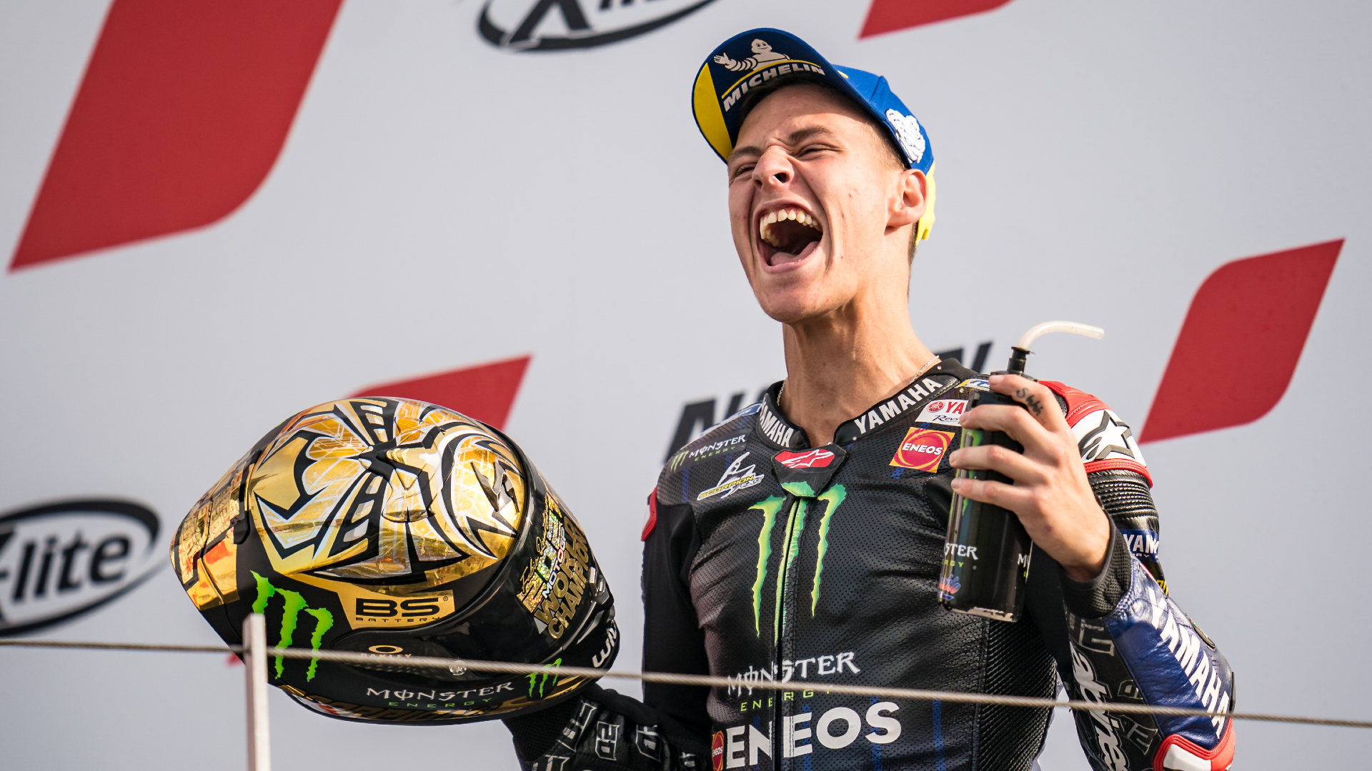 Fabio Quartararo was crowned MotoGP champion after finishing fourth at the Emilia Romagna Grand Prix