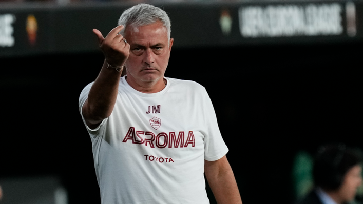 Roma head coach Jose Mourinho during the UEFA Europa League Group C game against Real Betis