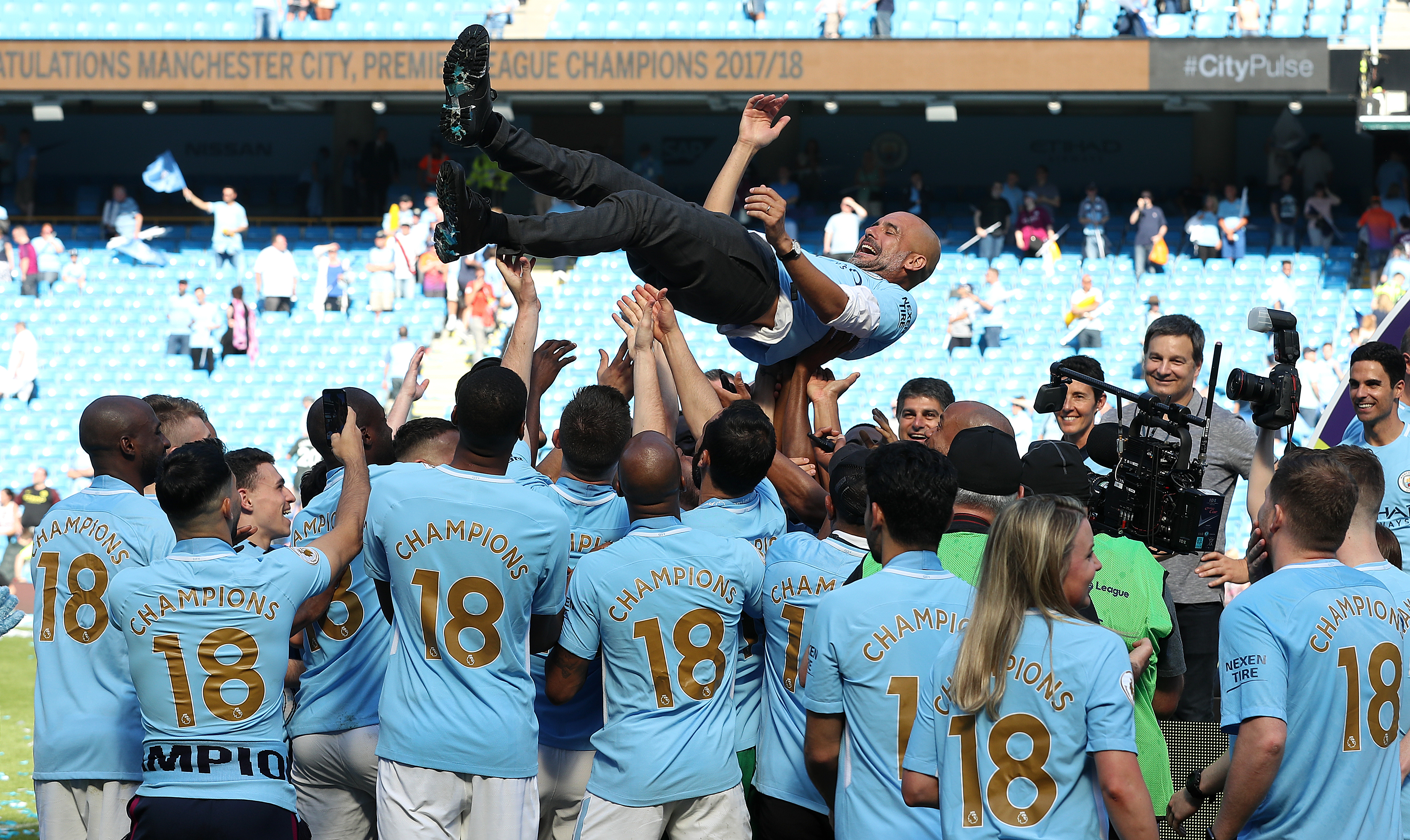 A look at Pep Guardiola's 10 major trophies as Manchester City manager