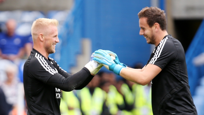 Leicester club-mates Kasper Schmeichel and Danny Ward will be Euro 2020 rivals on Saturday