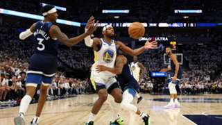 NBA: Wolves stifle Curry-less Warriors to even series