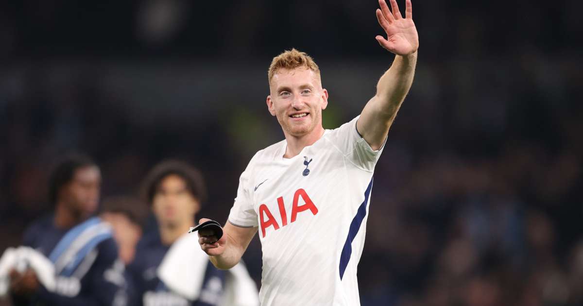 Dejan Kulusevski in action for Tottenham Hotspur
