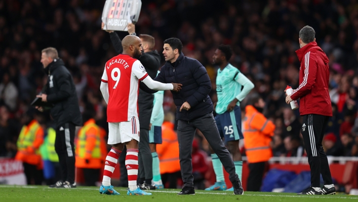 Arsenal pair Alexandre Lacazette and Mikel Arteta